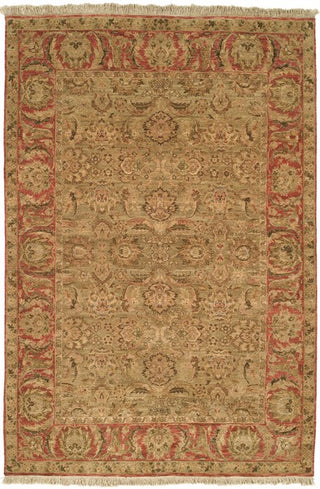Safavieh Old World OW115 Light Green / Rust Area Rug 5 X 8