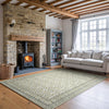 Oriental Weavers Andorra 3717C Ivory / Blue Area Rug Room Scene Feature
