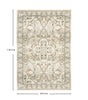 Oriental Weavers Andorra 9818G Beige/Ivory Area Rug pattern scale