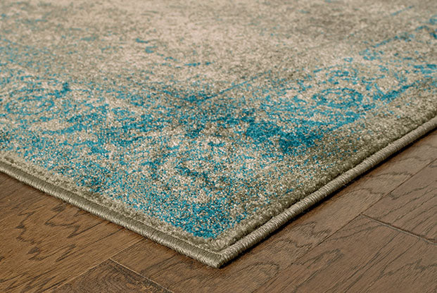 Oriental Weavers Pasha 1330E Blue/Beige Area Rug