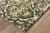 Oriental Weavers Raleigh 4927K Brown/Navy Area Rug Corner On Wood
