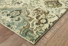 Oriental Weavers Raleigh 8027J Ivory/Grey Area Rug Corner On Wood