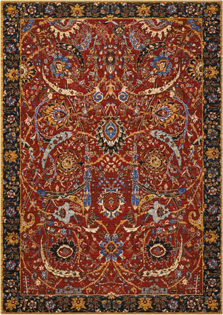 Nourison Rhapsody RH015 Red Area Rug