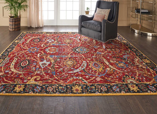 Nourison Rhapsody RH015 Red Area Rug