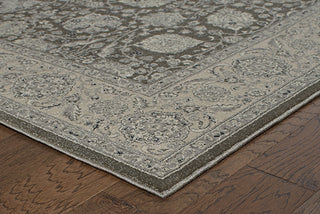 Oriental Weavers Richmond 1330U Brown/Ivory Area Rug Corner On Wood