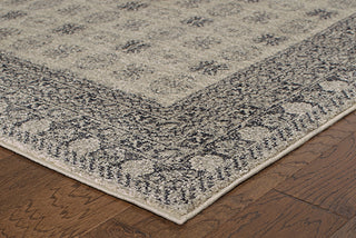 Oriental Weavers Richmond 4440S Ivory/Grey Area Rug Corner On Wood