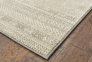 Oriental Weavers Richmond 801H3 Ivory/Brown Area Rug Corner On Wood