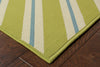 Oriental Weavers Riviera 4589M Green/Blue Area Rug Corner On Wood