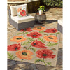 Trans Ocean Ravella Icelandic Poppies Natural Area Rug by Liora Manne