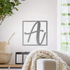 10" Modern Single Letter Monogram - 2 Styles - Custom Monogram Metal Wall Decor