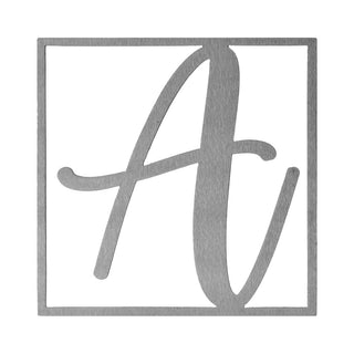 10" Modern Single Letter Monogram - 2 Styles - Custom Monogram Metal Wall Decor