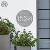 Downing Custom Address Plaque - 2 Sizes - Circular Address Plaque for House Numbers