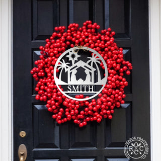 12" Holiday Name Sign Collection - Personalized Christmas Signs