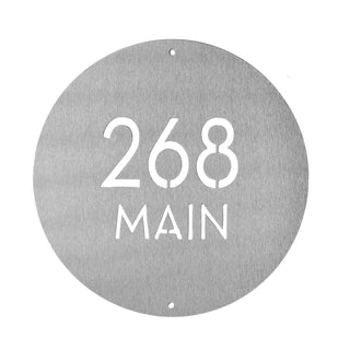 Banbury Address Plaque - 2 Sizes - Address Plaques for House Numbers