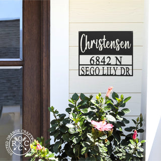 Always Come Home Address Plaque - Personalized Outdoor Sign with Name