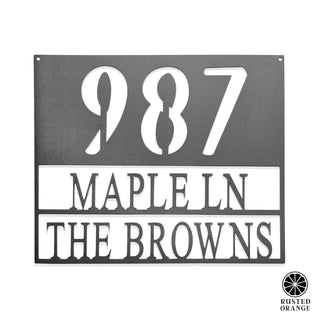 Always Come Home Address Plaque - Personalized Outdoor Sign with Name