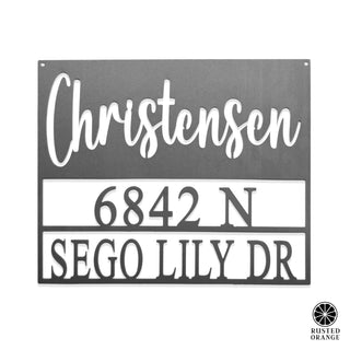 Always Come Home Address Plaque - Personalized Outdoor Sign with Name