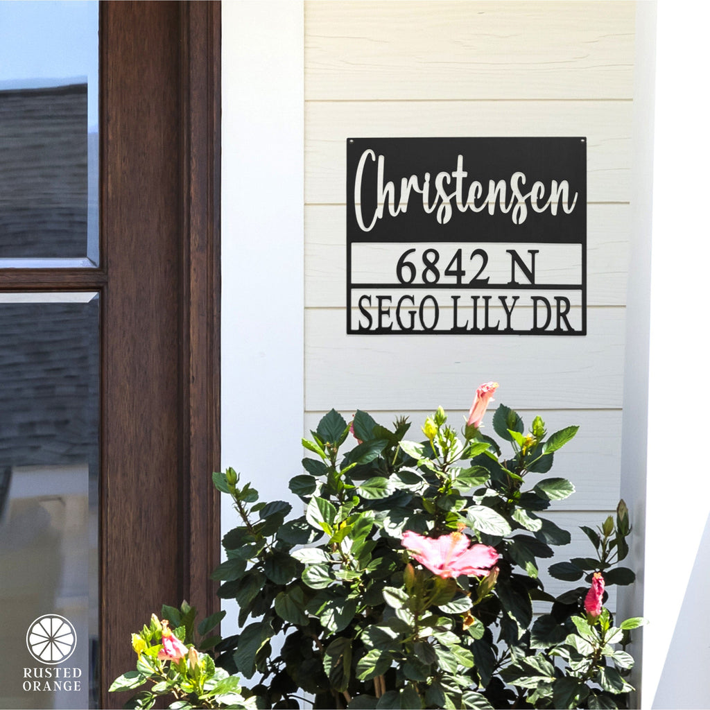 Always Come Home Address Plaque - Personalized Outdoor Sign with Name