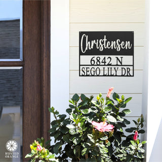 Always Come Home Address Plaque - Personalized Outdoor Sign with Name