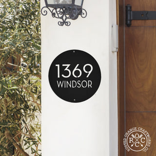 Banbury Address Plaque - 2 Sizes - Address Plaques for House Numbers