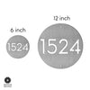 Downing Custom Address Plaque - 2 Sizes - Circular Address Plaque for House Numbers