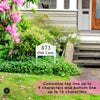 Address Yard Signs with Stakes - Address Signs for Houses for Ground