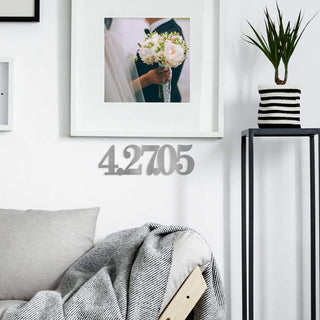 Anniversary Date Sign - Metal Custom Anniversary or Special Date Sign (remake with cuter font, maybe a 2 line option with a short phrase)