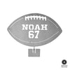 Custom Standing Sports Balls - 6 Styles - Metal Ball With Name and Player Number