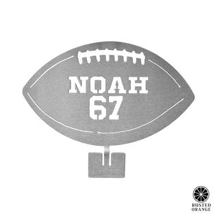 Custom Standing Sports Balls - 6 Styles - Metal Ball With Name and Player Number
