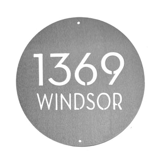 Banbury Address Plaque - 2 Sizes - Address Plaques for House Numbers