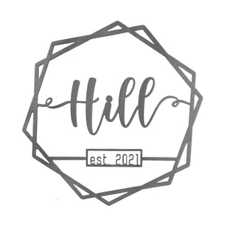 Clara Est. Date and Name Sign - Engagement Gifts For Couples Wall Decor