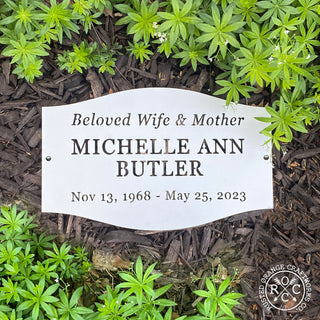 Classic Memorial Plaque - Graveyard Decoration Plaque for Cemetery