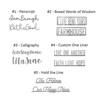 Custom Wall Words Collection - 5 Styles - Phrase Wall Decor for Bedroom