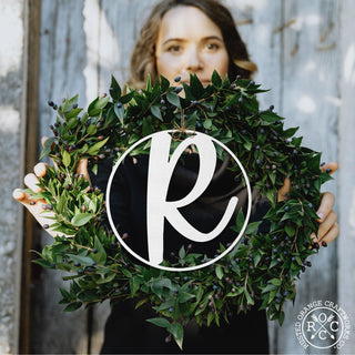 10" Modern Single Letter Monogram - 2 Styles - Custom Monogram Metal Wall Decor