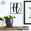 10" Modern Single Letter Monogram - 2 Styles - Custom Monogram Metal Wall Decor
