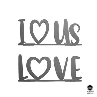 4"  L-O-V-E Stand-Up Set - 2 Styles - Anniversary Gift for Her or Him
