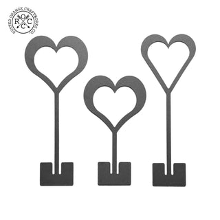 8" Stand-Up Hearts (Two Styles) - Romantic Date Night Decorations