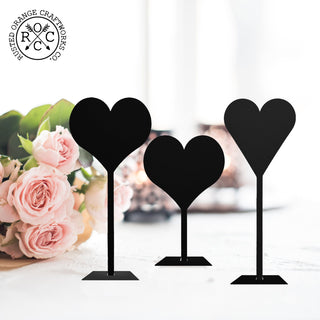 8" Stand-Up Hearts (Two Styles) - Romantic Date Night Decorations