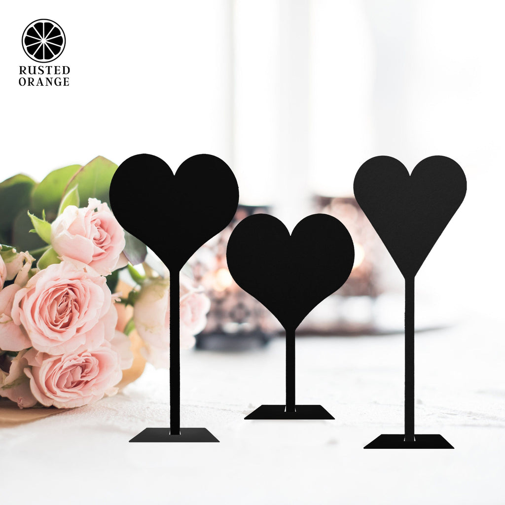 8" Stand-Up Hearts (Two Styles) - Romantic Date Night Decorations