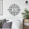 Compass Rose Monogram - Compass Outdoor Wall Decor Family Monogram