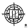 Compass Rose Monogram - Compass Outdoor Wall Decor Family Monogram