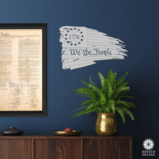 American Flag Distressed - Tattered American Flag Wall Art