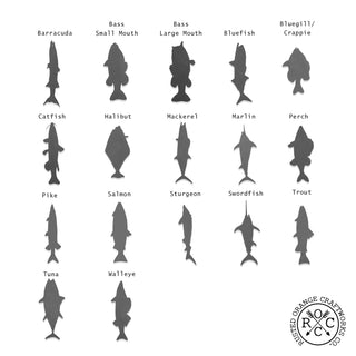 Fish with Name - 3 pack - Fishing Father's Day, Dad, Grandpa Gift