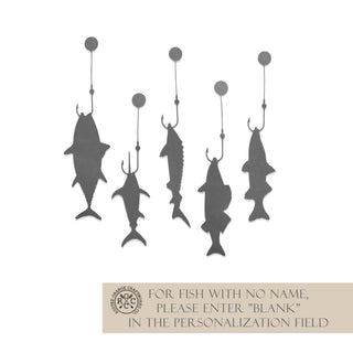 Fish with Name - 3 pack - Fishing Father's Day, Dad, Grandpa Gift