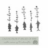 Fish with Name - 3 pack - Fishing Father's Day, Dad, Grandpa Gift