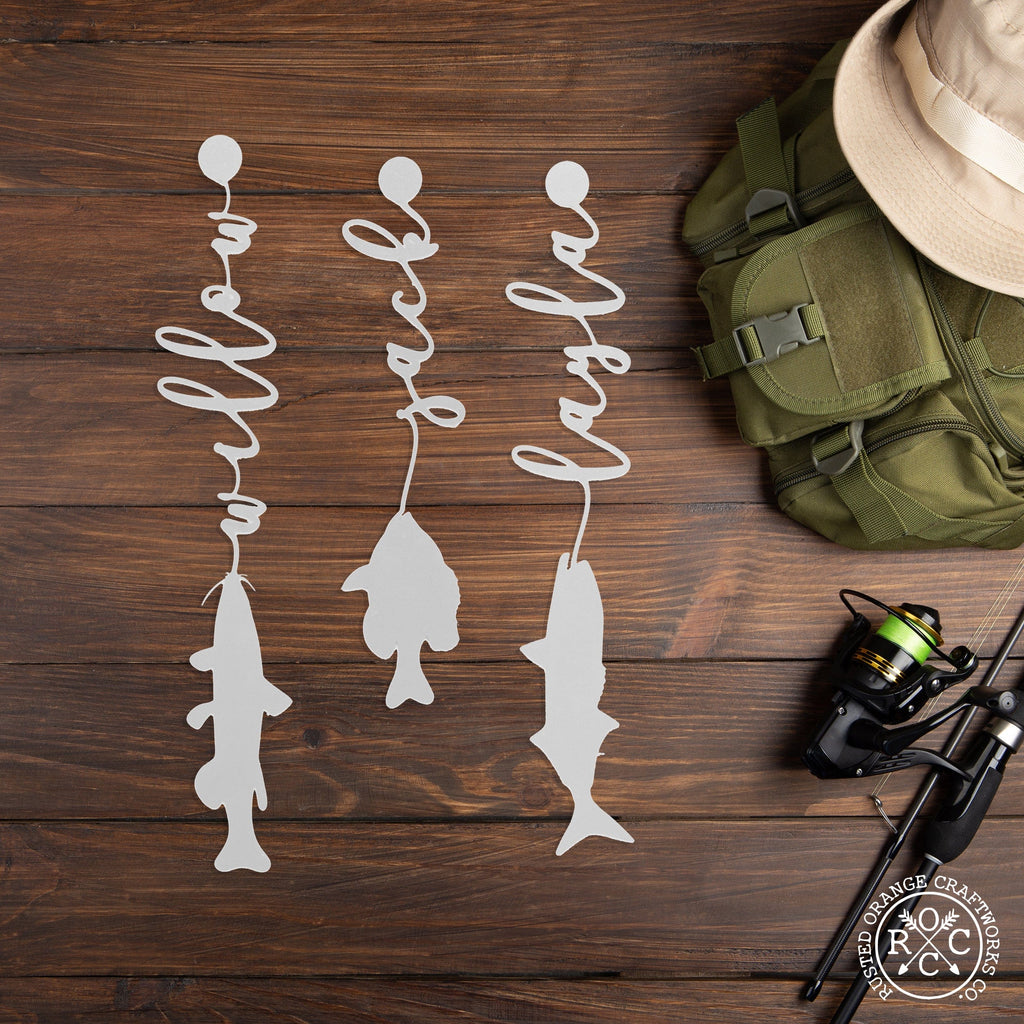 Fish with Name - 3 pack - Fishing Father's Day, Dad, Grandpa Gift