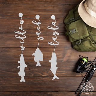 Fish with Name - 3 pack - Fishing Father's Day, Dad, Grandpa Gift