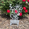Flower Bouquet Stake - Metal Cutout Memorial Stake for Loved Ones