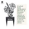 Flower Bouquet Stake - Metal Cutout Memorial Stake for Loved Ones