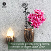 Flower Pick- Set of 3 Metal Flowers